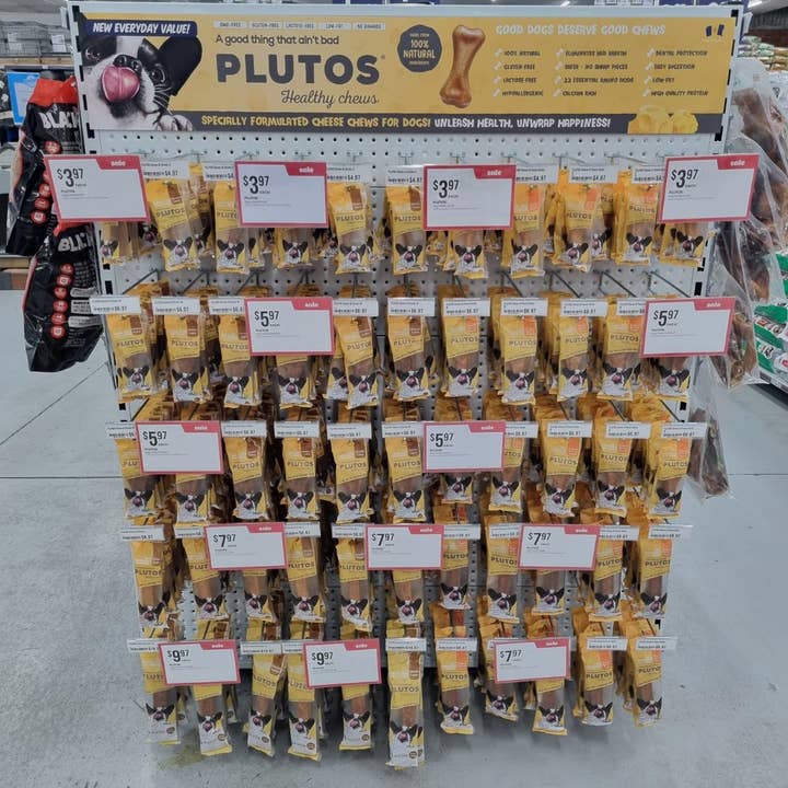 PLUTOS CHEWS - Wholesale Pet Treats - Dog - Dog Dental Chew Cheese & Beef L (6)1