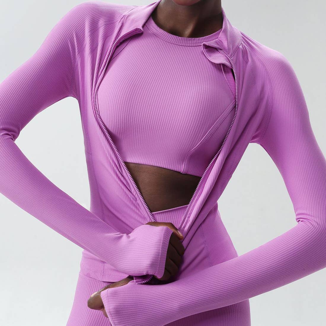 Sodalemon – wholesale Sportjacka - Dam – Damjacka med hög krage och midjeformande funktion för yoga och löpning16