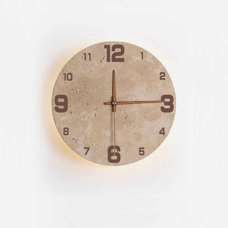 Kiyo Home - Wholesale Wall Clock - Stone Clock | Indoor Wall Decoration | Stone LED Clock6