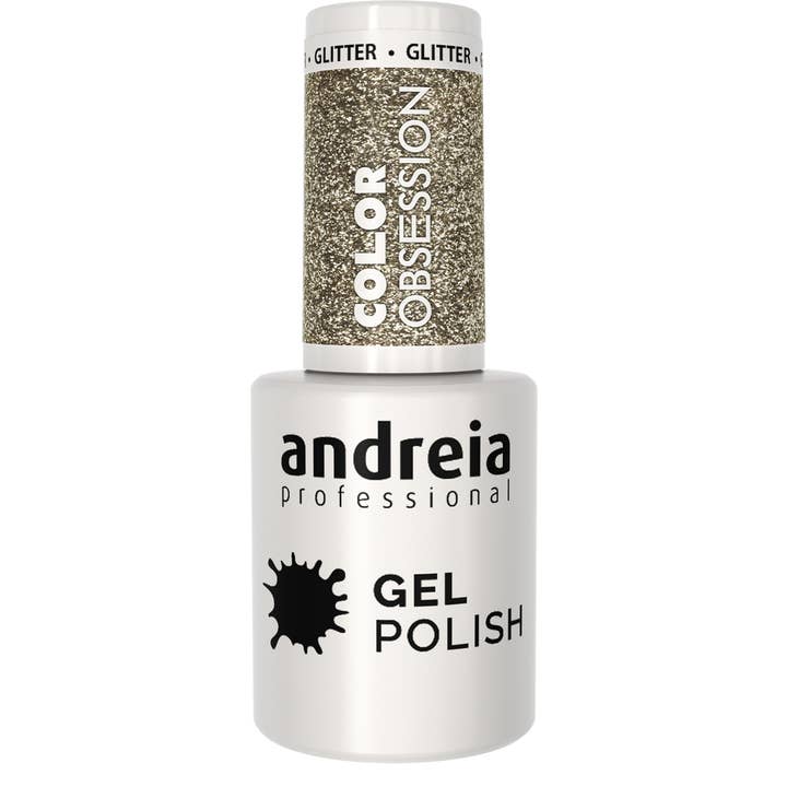 Andreia Professional Smalto Gel per Unghie - Colour Obsession - OB1 Glitter Dorato per la vendita all'ingrosso da parte di Andreia Professional