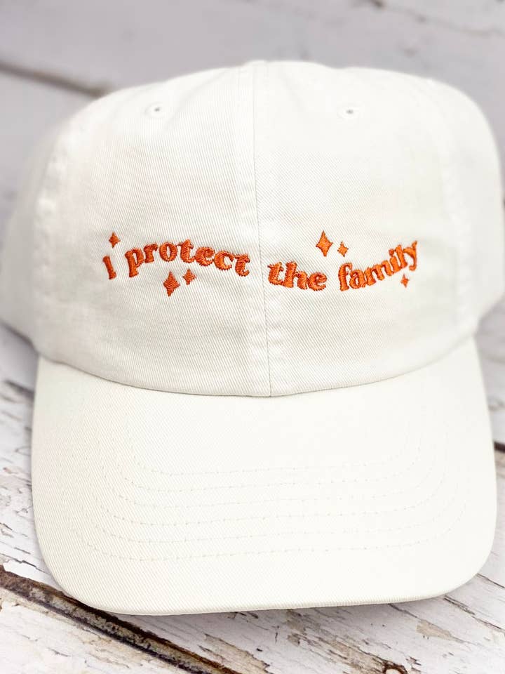 Wavy I protect the family Relaxed Fit Hat for wholesale by Hat & Rabbit