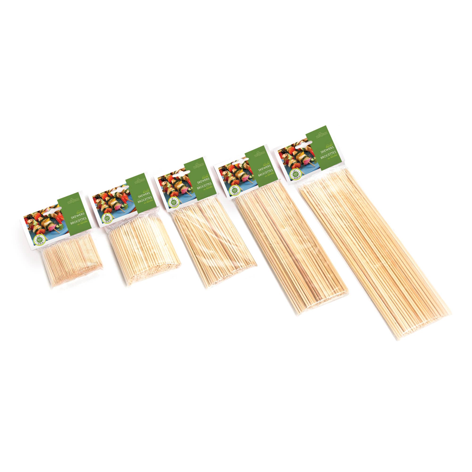 Fox Run Brands – wholesale Skewer – Fox Run 12-Inch Bamboo Skewers, Pack of 100, 12"10