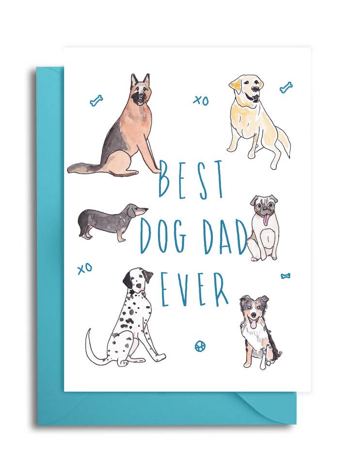 Bedste Hund far nogensinde Card for engroshandel hos Slow Poke Press