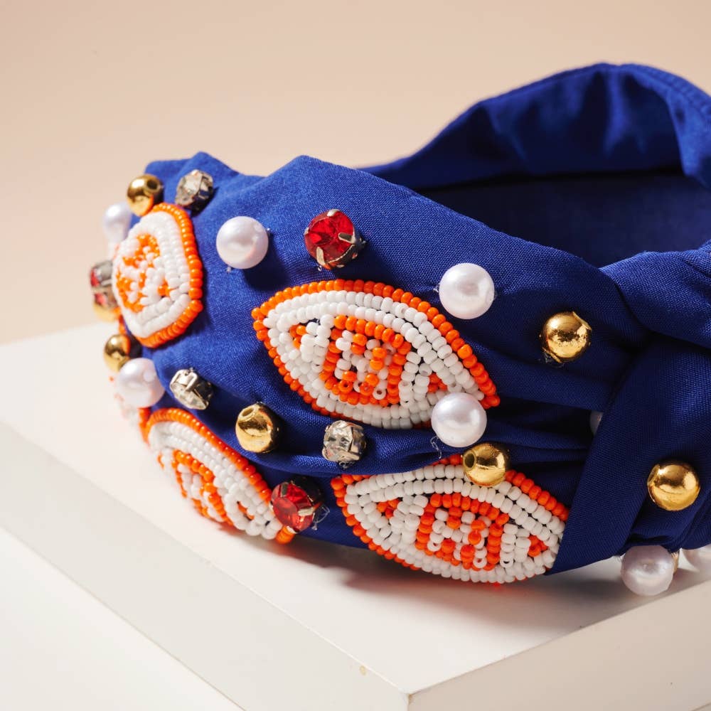 Frem - Wholesale Fashion Headband - Women's - Gameday Pearls and Seed Beads Headband14