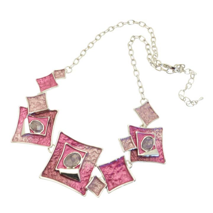 Raspberry Ripple Necklace for wholesale by Miss Milly Limited