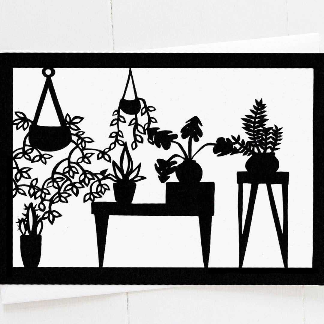 Squirrel Tacos Papercuts - Vendita all'ingrosso Biglietti di auguri generici - Biglietto di auguri - Mom's Plant Room1