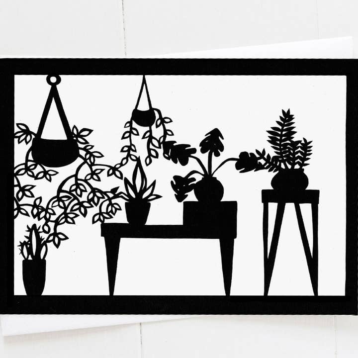 Squirrel Tacos Papercuts - Vendita all'ingrosso Biglietti di auguri generici - Biglietto di auguri - Mom's Plant Room1