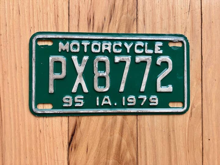 1979 Iowa Motorfiets Kentekenplaat voor wholesale door RusticPlates