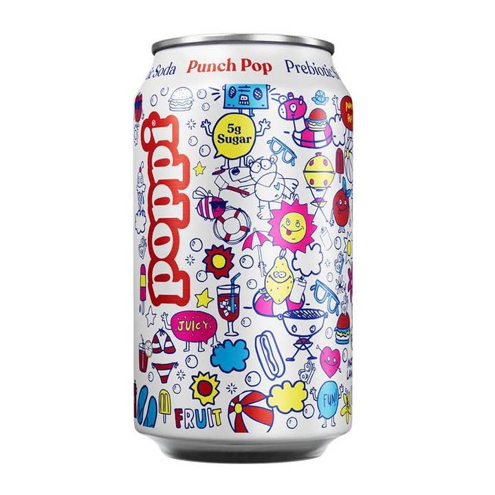 poppi - Wholesale Soda/Carbonated Drink - poppi Prebiotic Soda, Punch Pop, 12oz