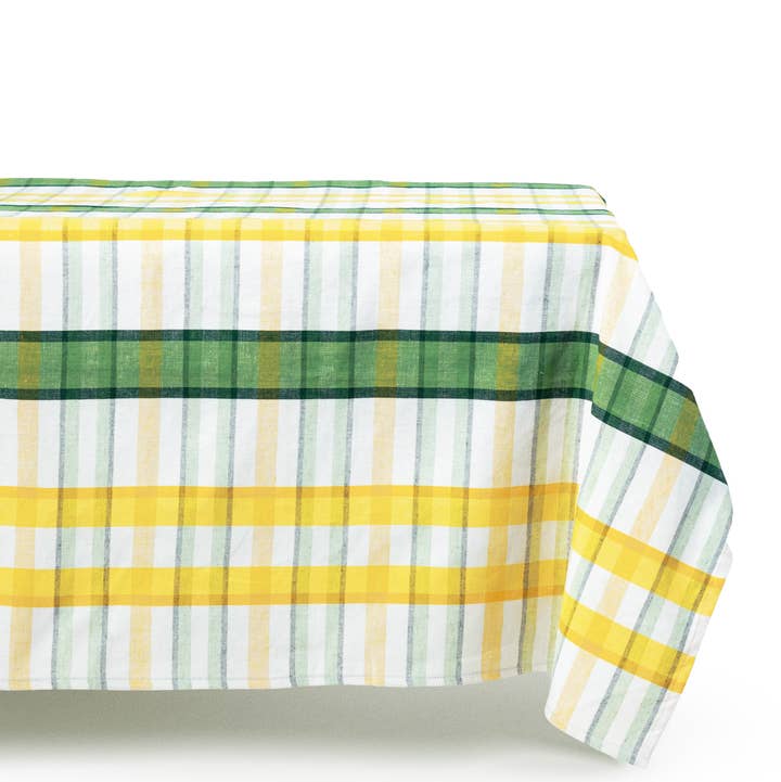 ESENCIAL HOGAR - Wholesale Tablecloth - Multicolor Plaid Rectangular Tablecloth0