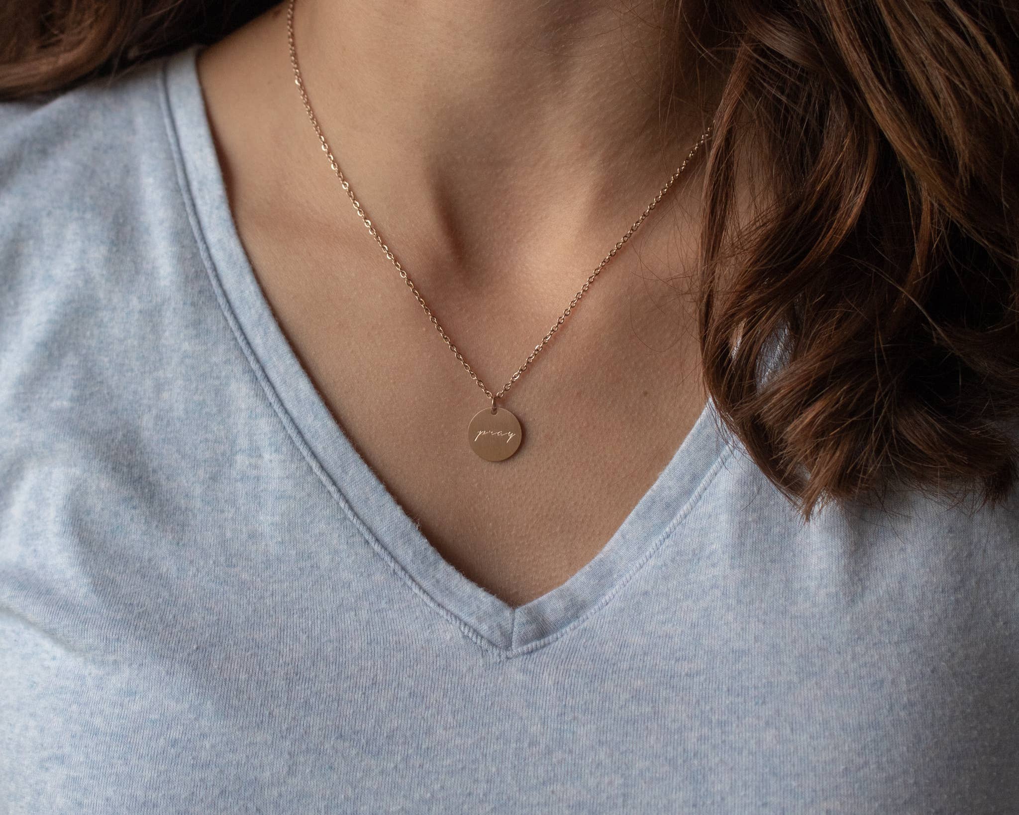 The Vintage Sparrow - Wholesale Pendant/Charm Necklace - Pray Pendant3