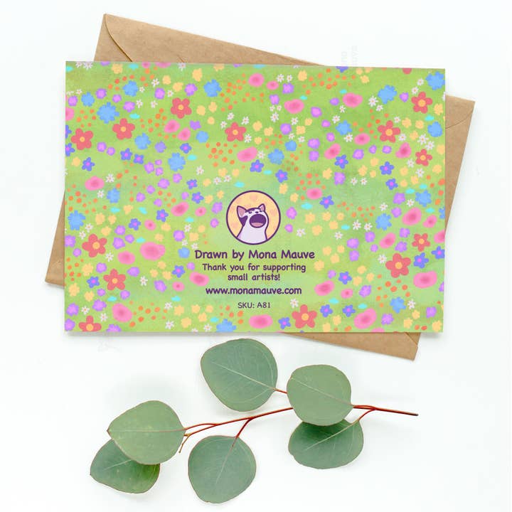 Mona Mauve • Silly Art! - Wholesale Anniversary Card - Funny Cat Meme Anniversary Card | I Am Your Stupid2