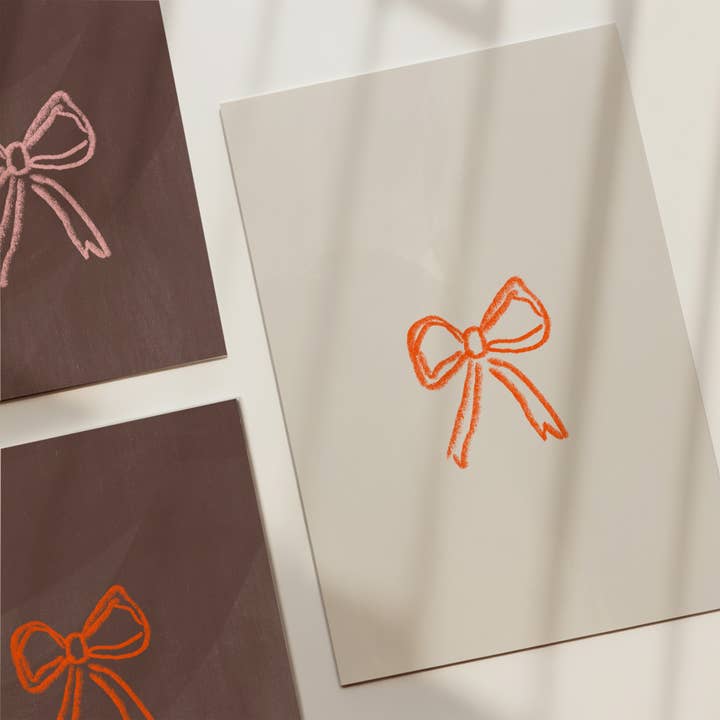 Impresión de Arte de Lazo 5x7, Impresión de Arte de Lazo Rojo para venta al por mayor de give with joy