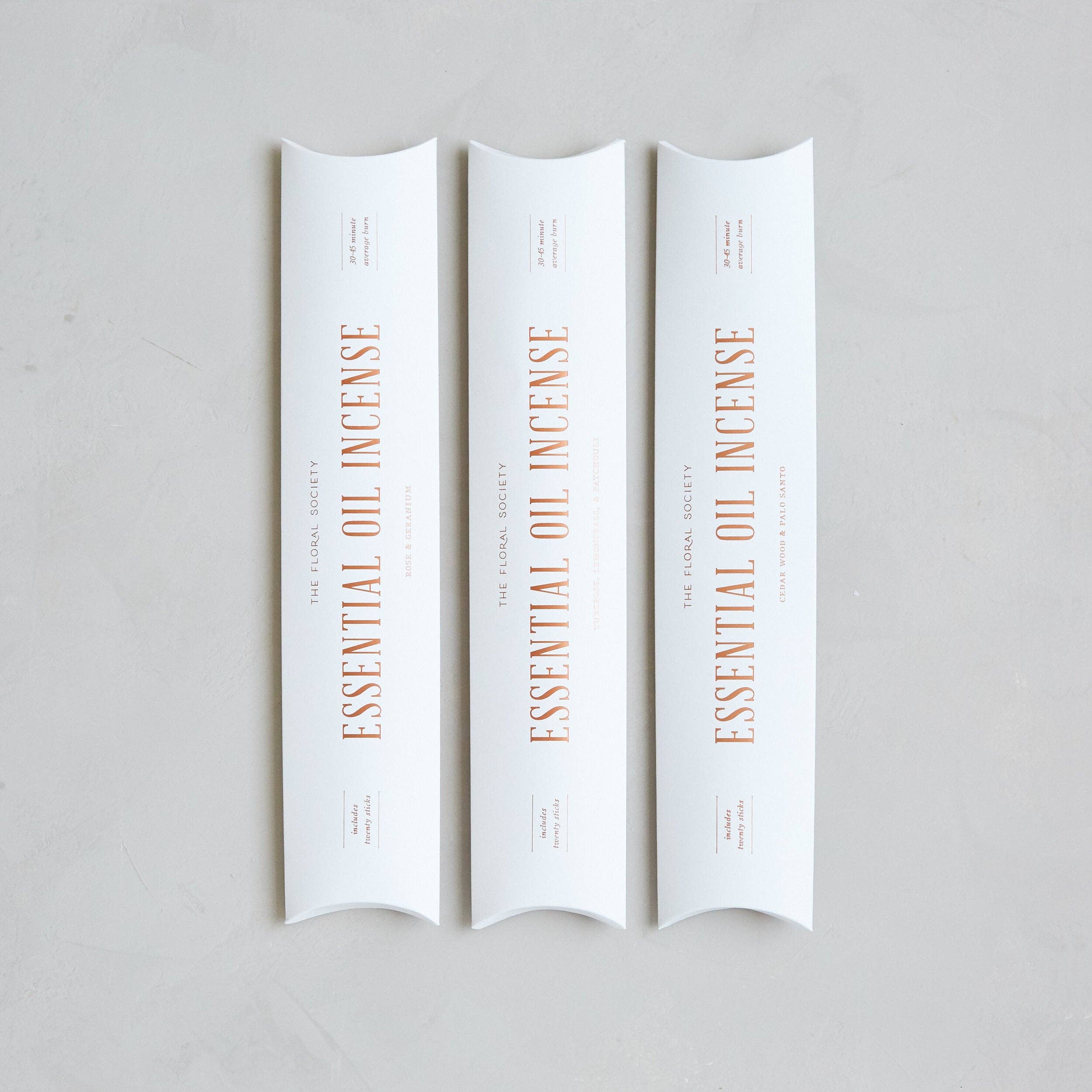 The Floral Society - Vente Encens - Encens à l'huile essentielle0