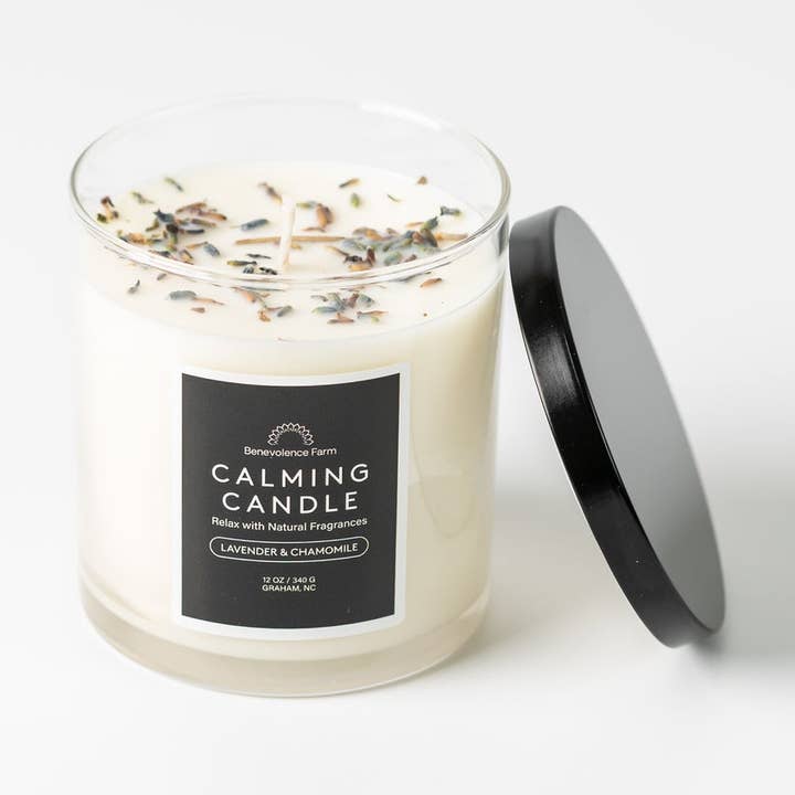 Calming Candle for wholesale by Benevolence Farm
