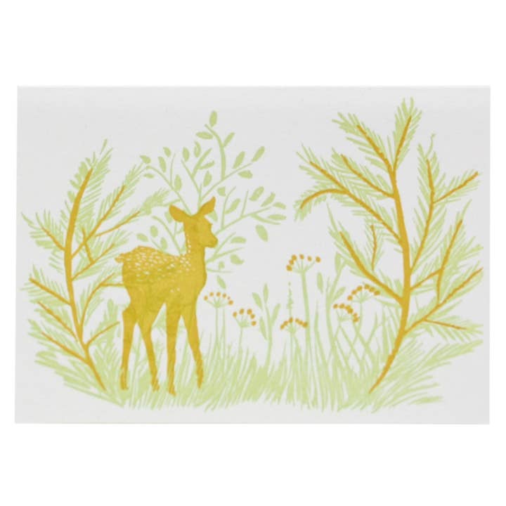 Smudge Ink - Wholesale Stationery/Notecard Set - Mini Deer Enclosure Card (e.b. goodale)