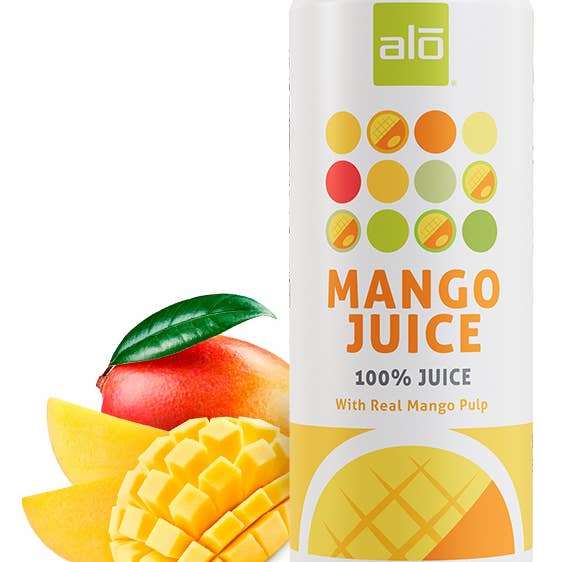 Mango Juice/ 100% JUICE/ 10.8 fl oz pack of 12 for wholesale by ALO drink