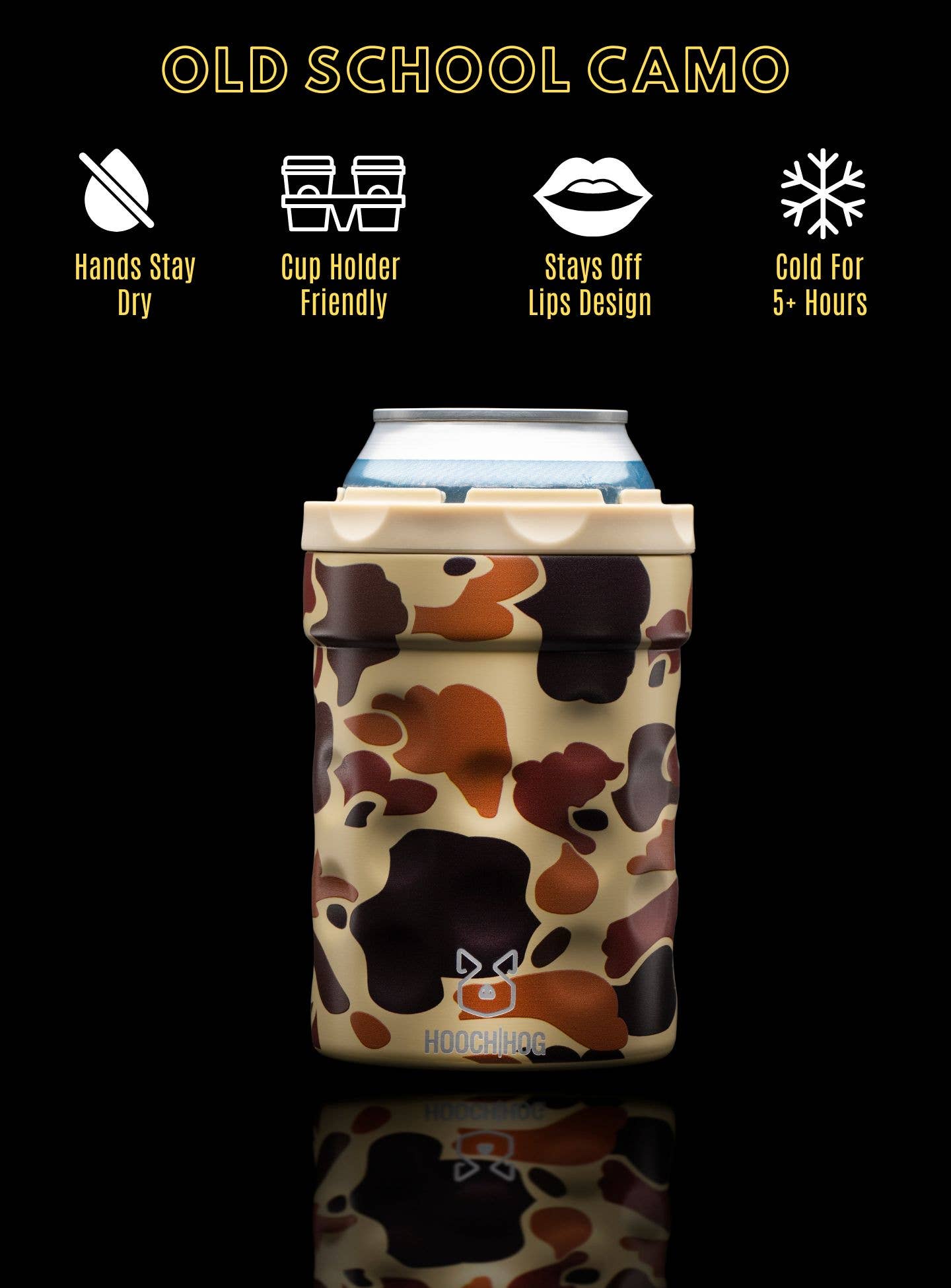 Hooch Hog - Wholesale Isolators voor dranken/huggers en koozies - De Shorty Can Cooler [Old School Camo]3