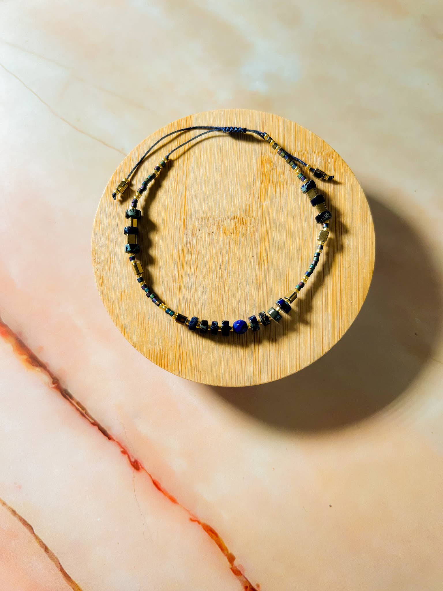 Santore Jewelry Company - Wholesale Beaded Bracelet - Miyuki: Gemstone and Seed Bead Thread Bracelet3