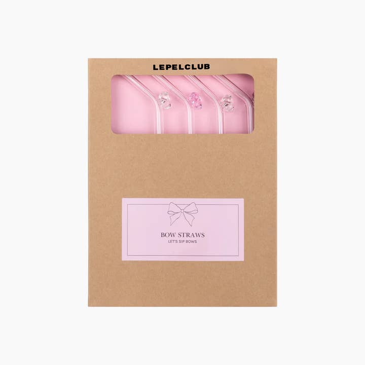 Lepelclub - Wholesale Drinking Straw - Bow Straws Set of Four