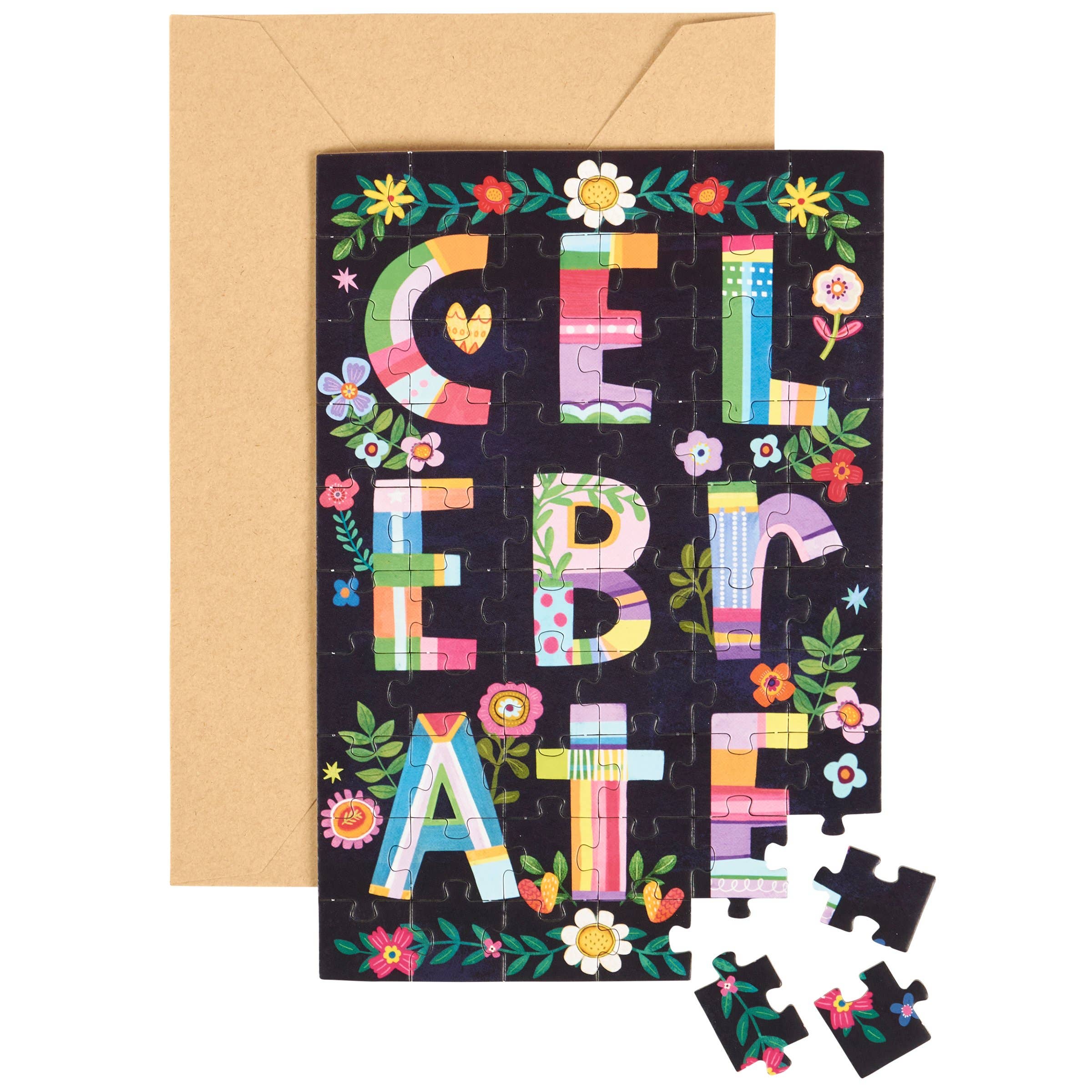 Primitives by Kathy - Wholesale Everyday Greeting Card - Celebrate Puzzle Card0