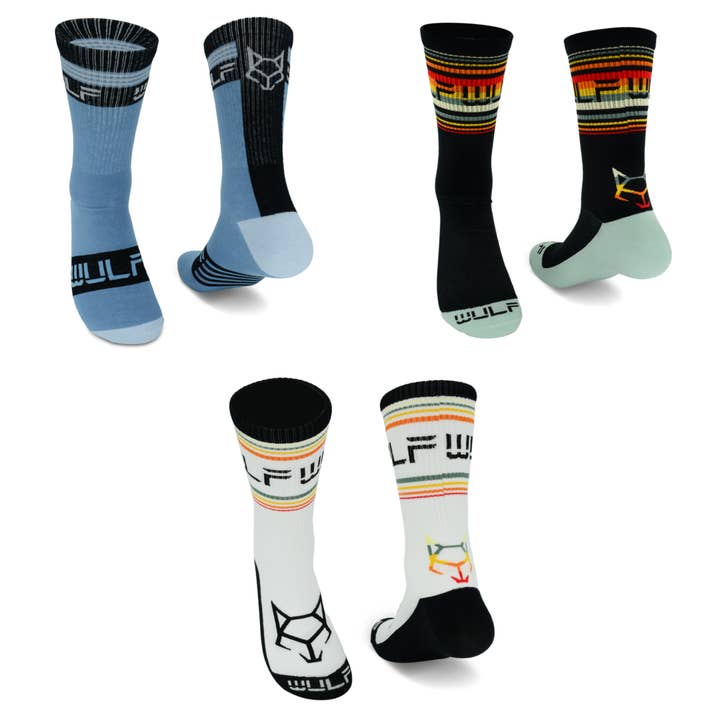 Calzini da uomo WULF Crew Confezione da 3 per la vendita all'ingrosso da parte di WULF