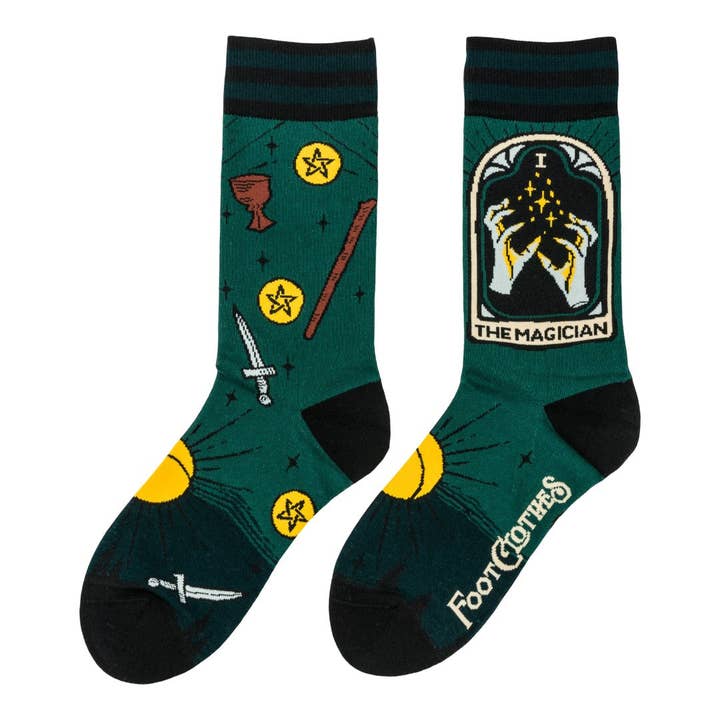 FootClothes LLC - Wholesale Socks - Unisex - The Magician Tarot Nouveau Crew Socks2