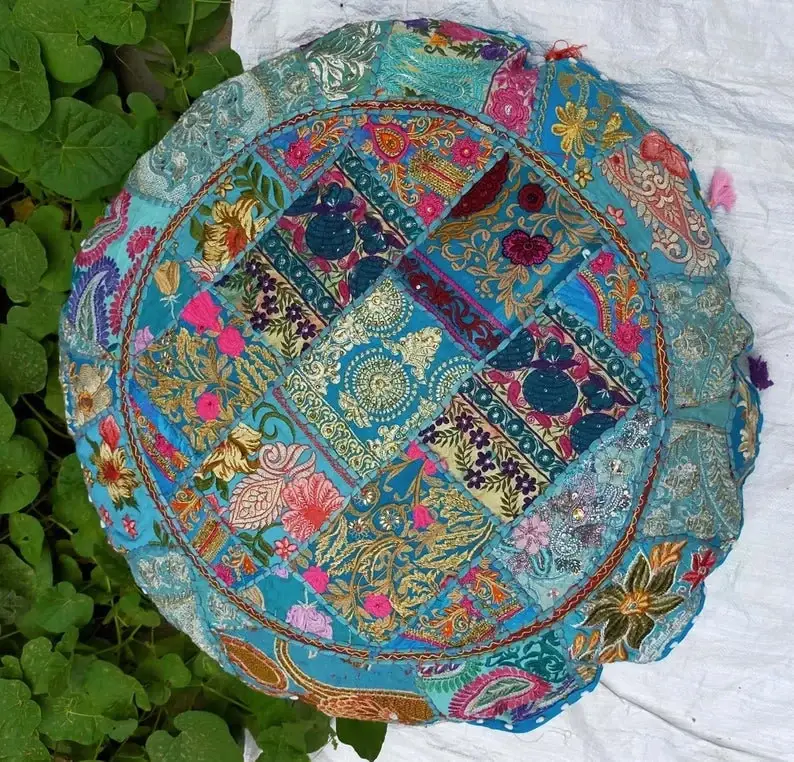 GYPSY STUDIO - Wholesale Floor Pillow - Boho Floor Pillow "Masala" Meditation Cushion Indian Floor0