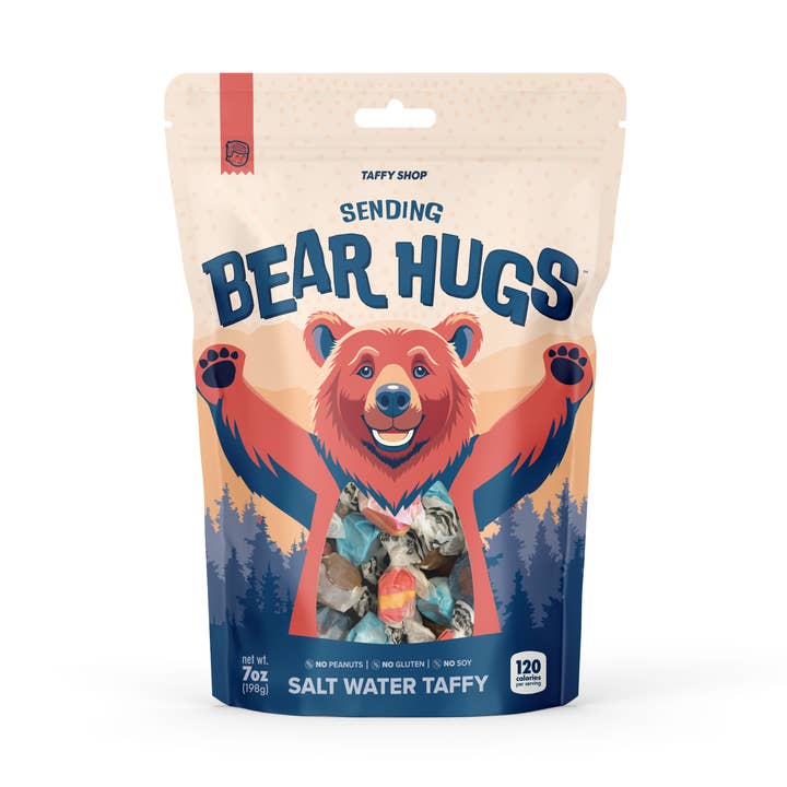 Sending Bear Hugs™ Taffy Bag for wholesale by Taffy Shop