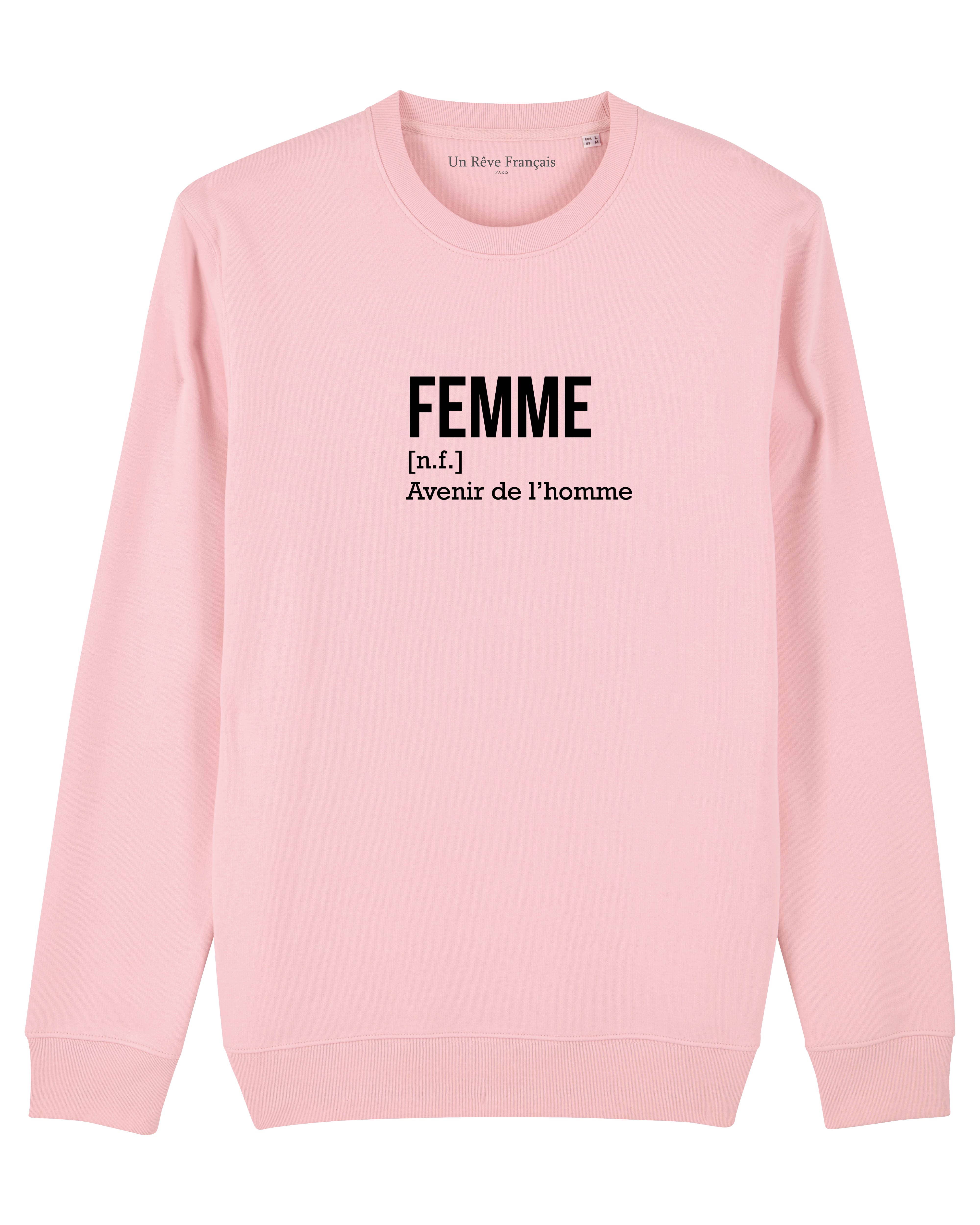 Un Rêve Français – wholesale Sweatshirt med tryck - Dam – Sweatshirt « Woman, Future of Man »1