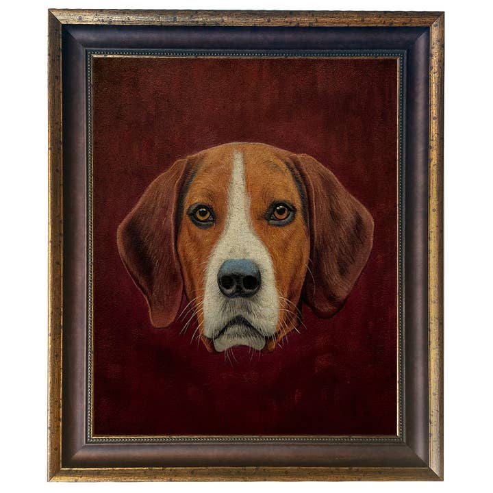 Madison Bay Co. - Historical Home Decor Reproductions - Wholesale Art Print - Fox Hound Vintage Portrait Painting Print on Canvas Wall Art46