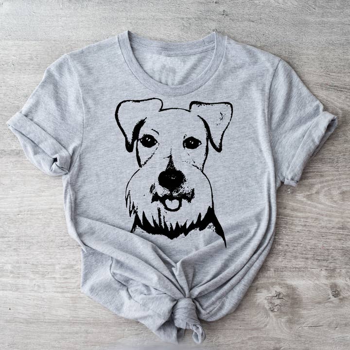Schnauzer (Baby) | Unisex T-Shirt for wholesale by Spicy Kitten Designs