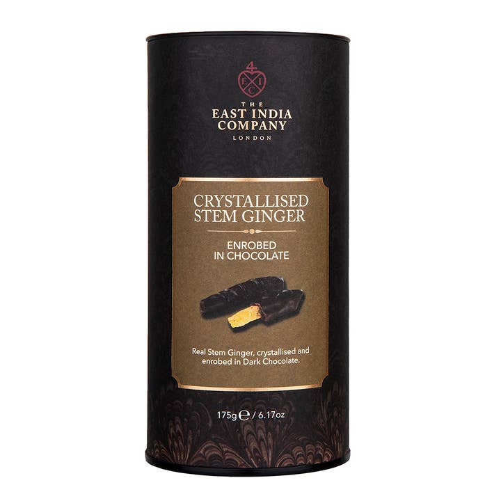 The East India Company - Wholesale Chocolate Covered Sweets - Dark Chocolate Enrobed Crystallised Stem Ginger 175g