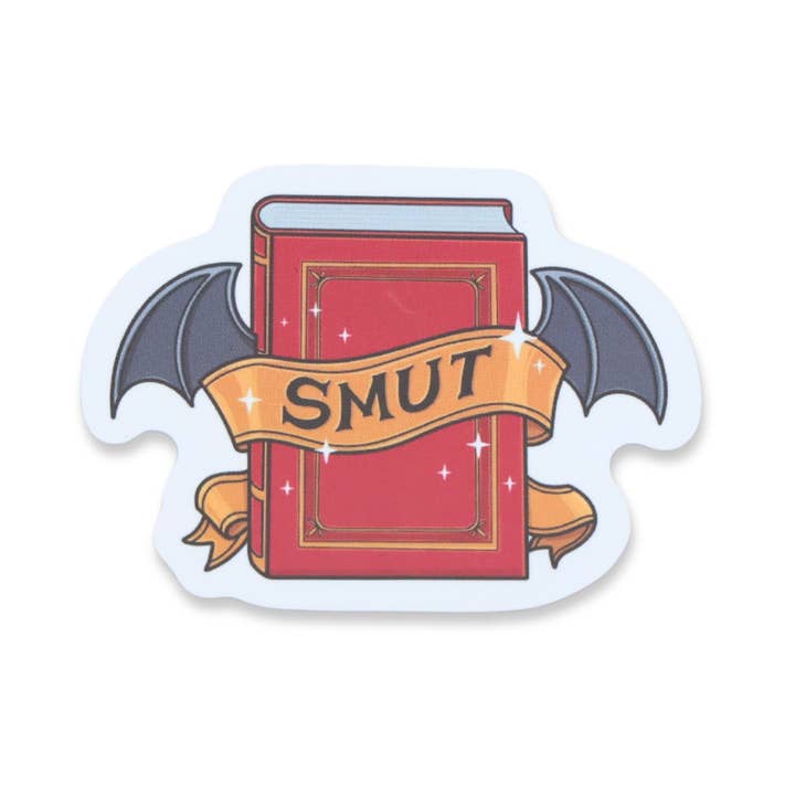 Smut Book Funny Vinyl Sticker for wholesale by Sleazy Greetings