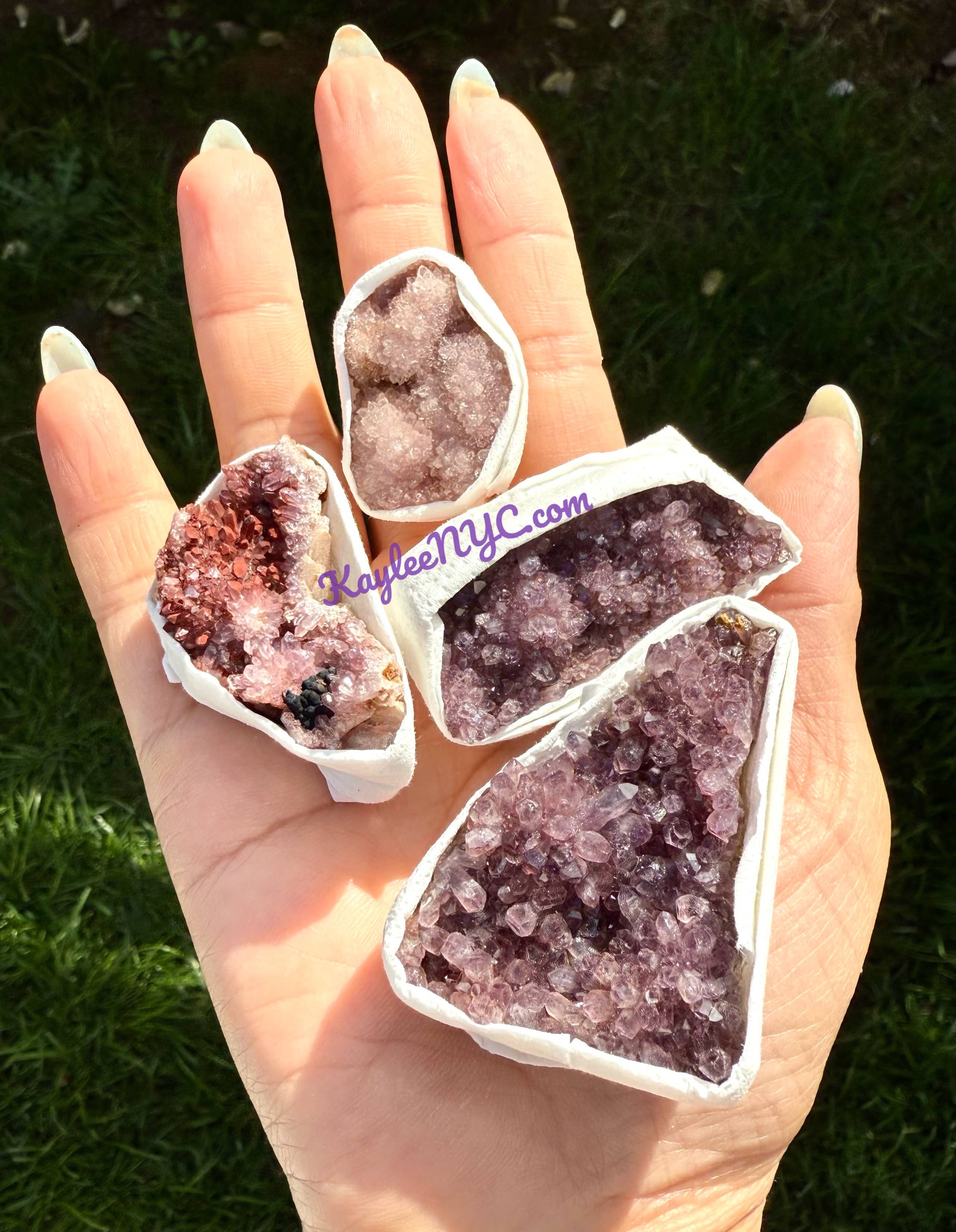 KayleeNYC - Wholesale Spiritual Stone/Crystal - 2 lb Natural Amethyst Cluster from Turkey Raw Crystal9