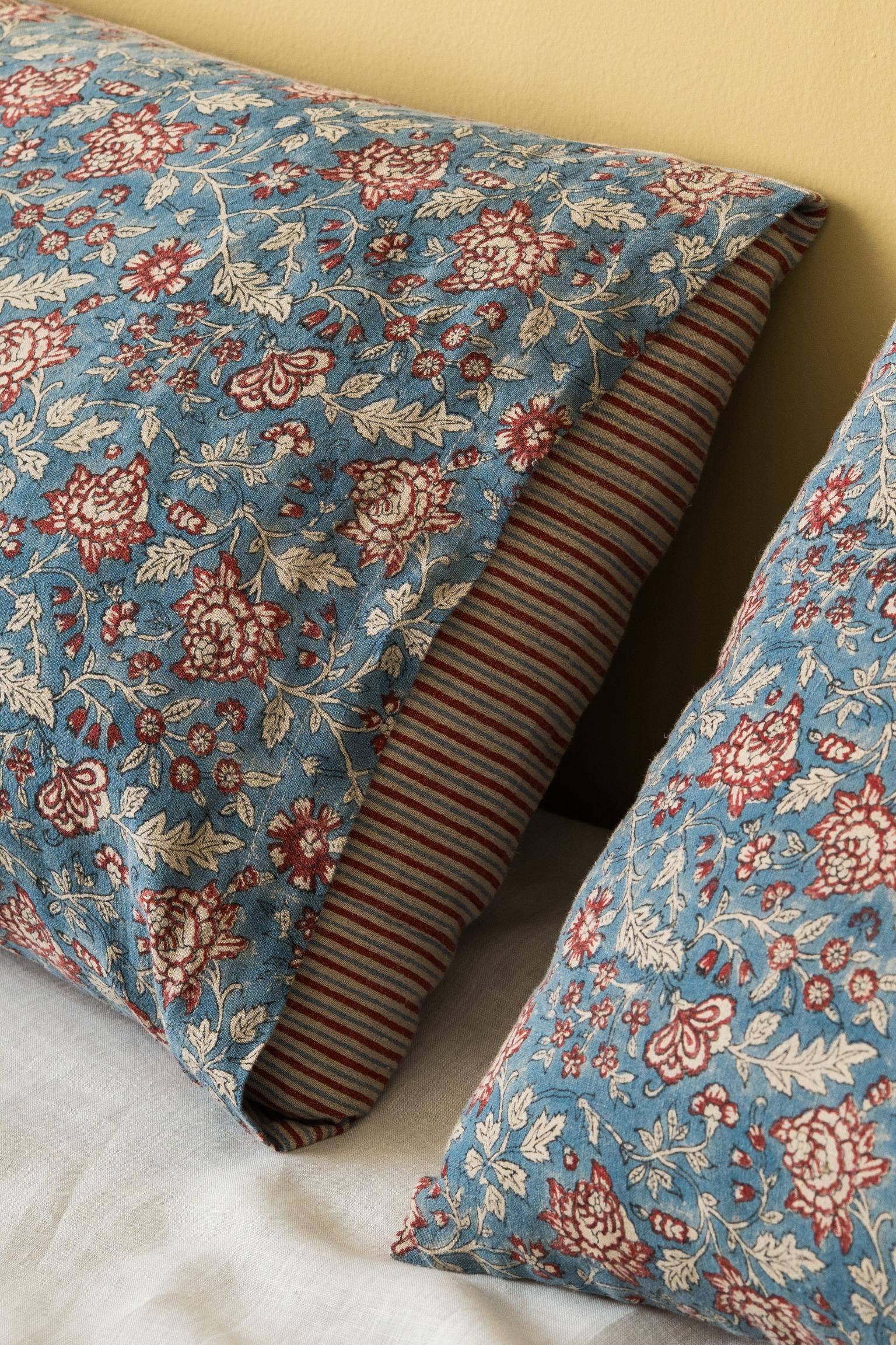 Live Linen - Wholesale Duvet Cover - Elegant Velma Block Print Linen Duvet Cover – Luxe3