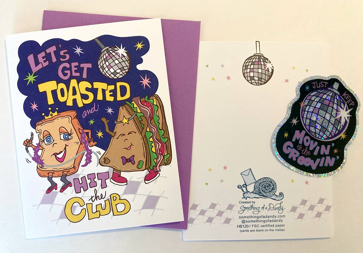 SOMETHING OF A DANDY - Wholesale Sticker - Groovy Disco Die-Cut Sticker6