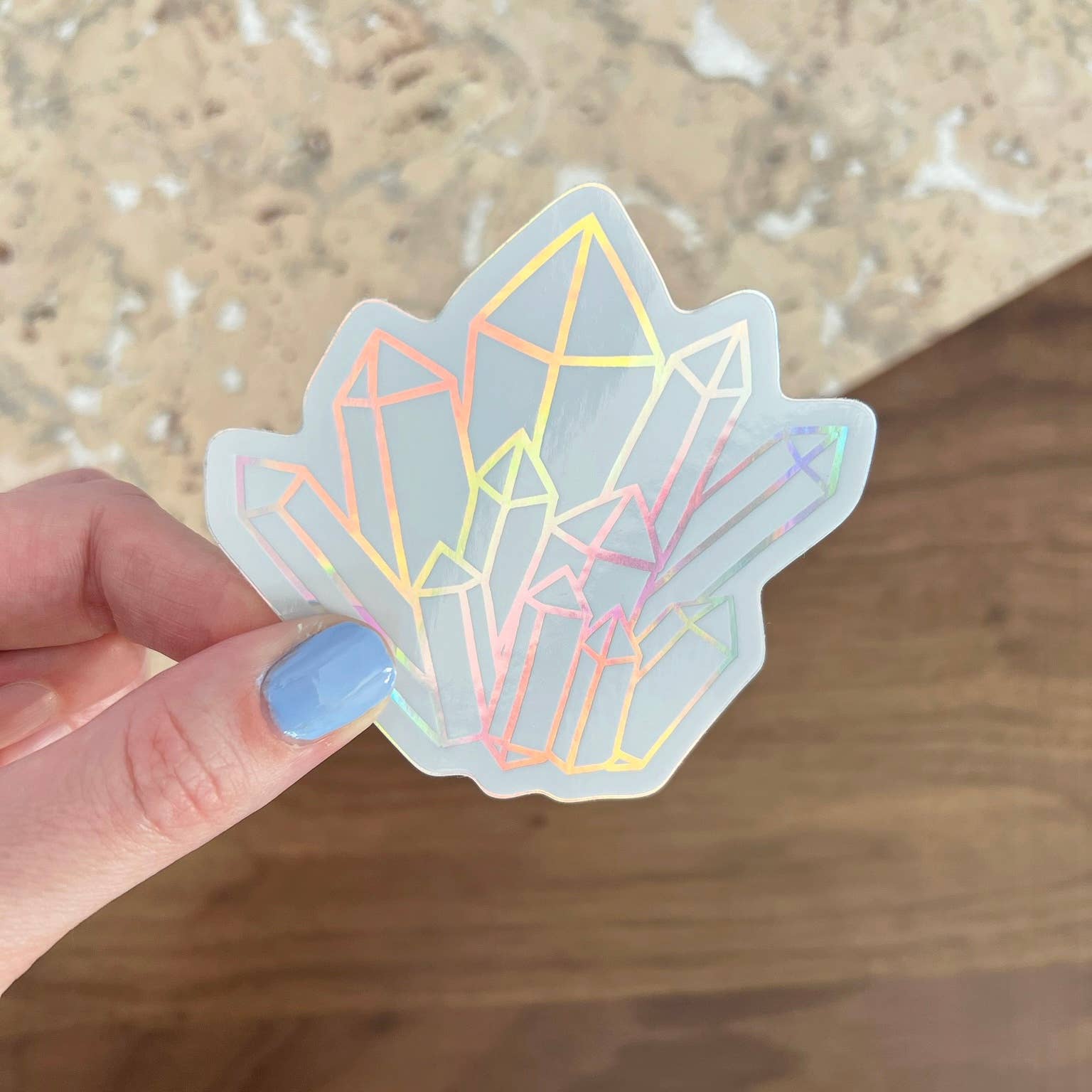 Lemon Press Studio - Wholesale Sticker - Holographic Crystal vinyl sticker5