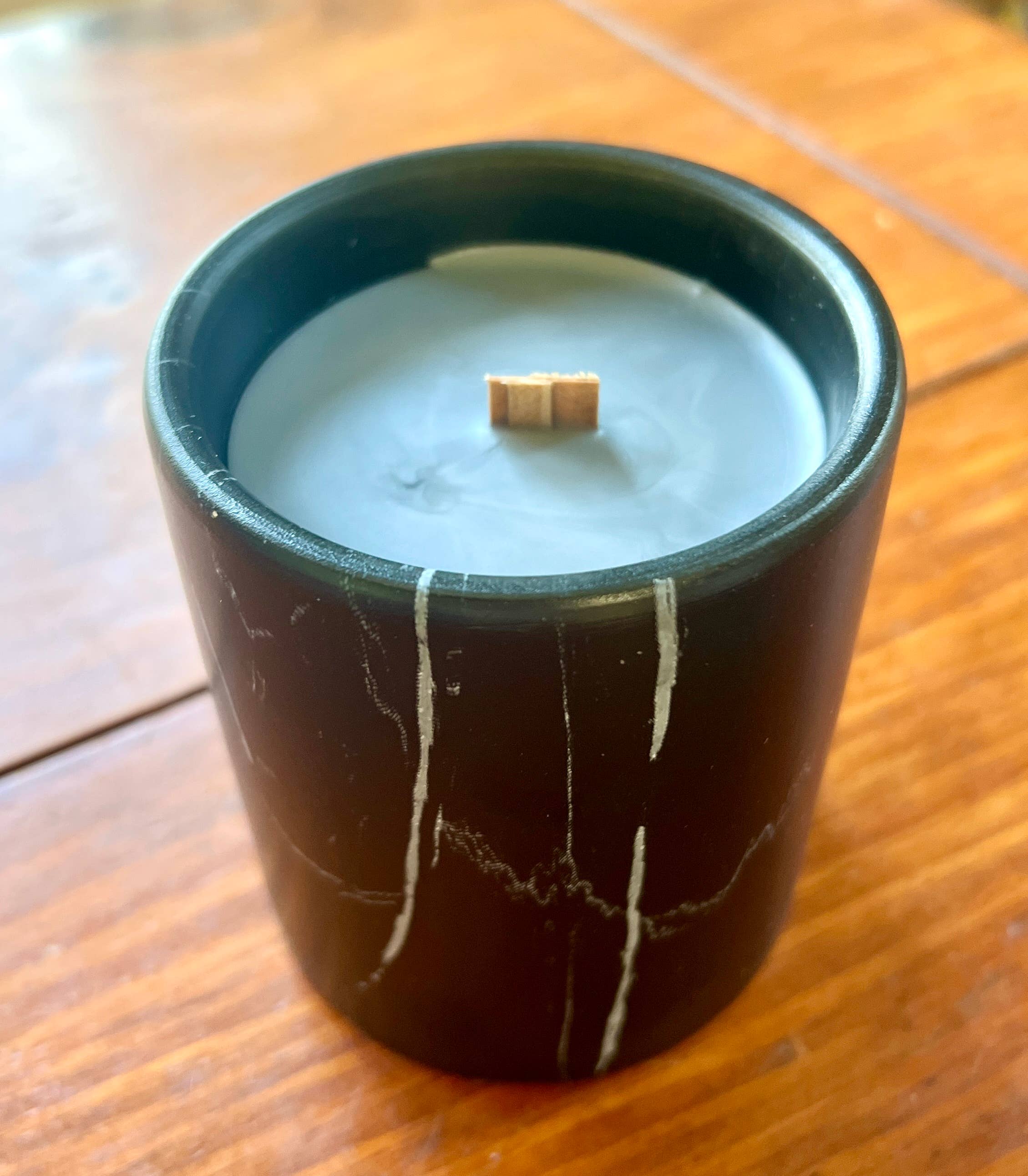 The Sacred Wild Candle Co - Wholesale Jar/Filled Candle - Biophilia: Black Marble /Ceramic Forest Floor Scented Candle6