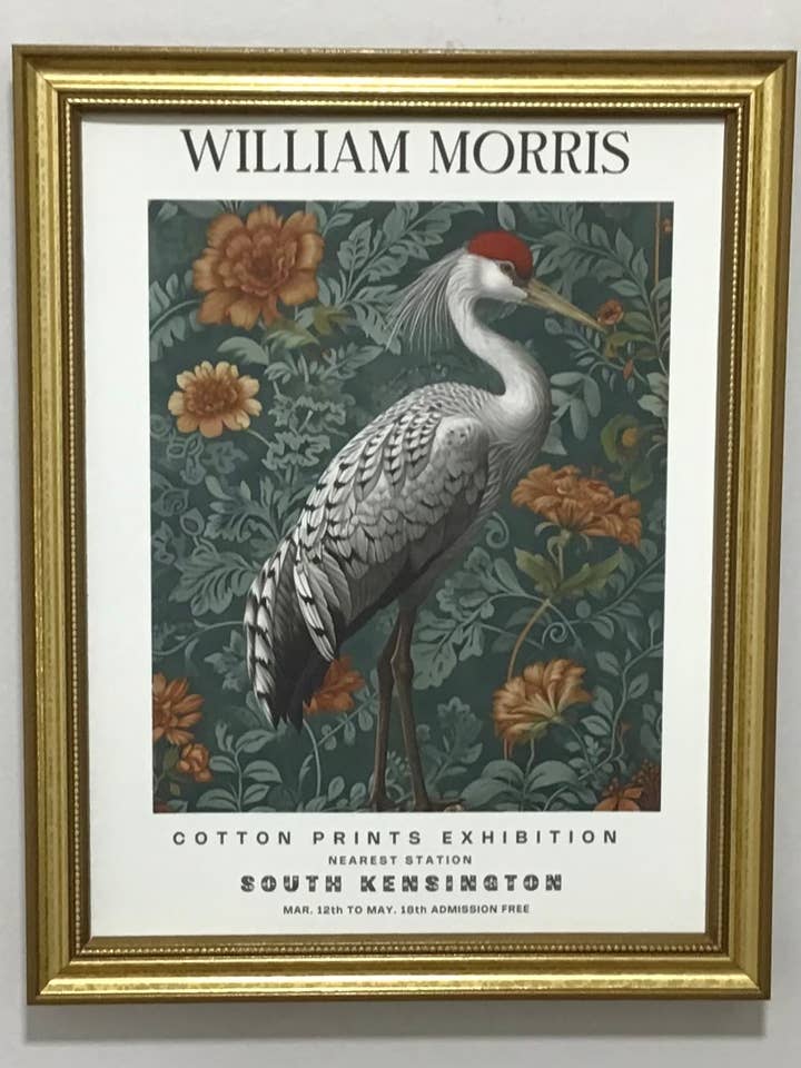 William Morris Art Print - Bird 3 for wholesale by Allen Burn Designs