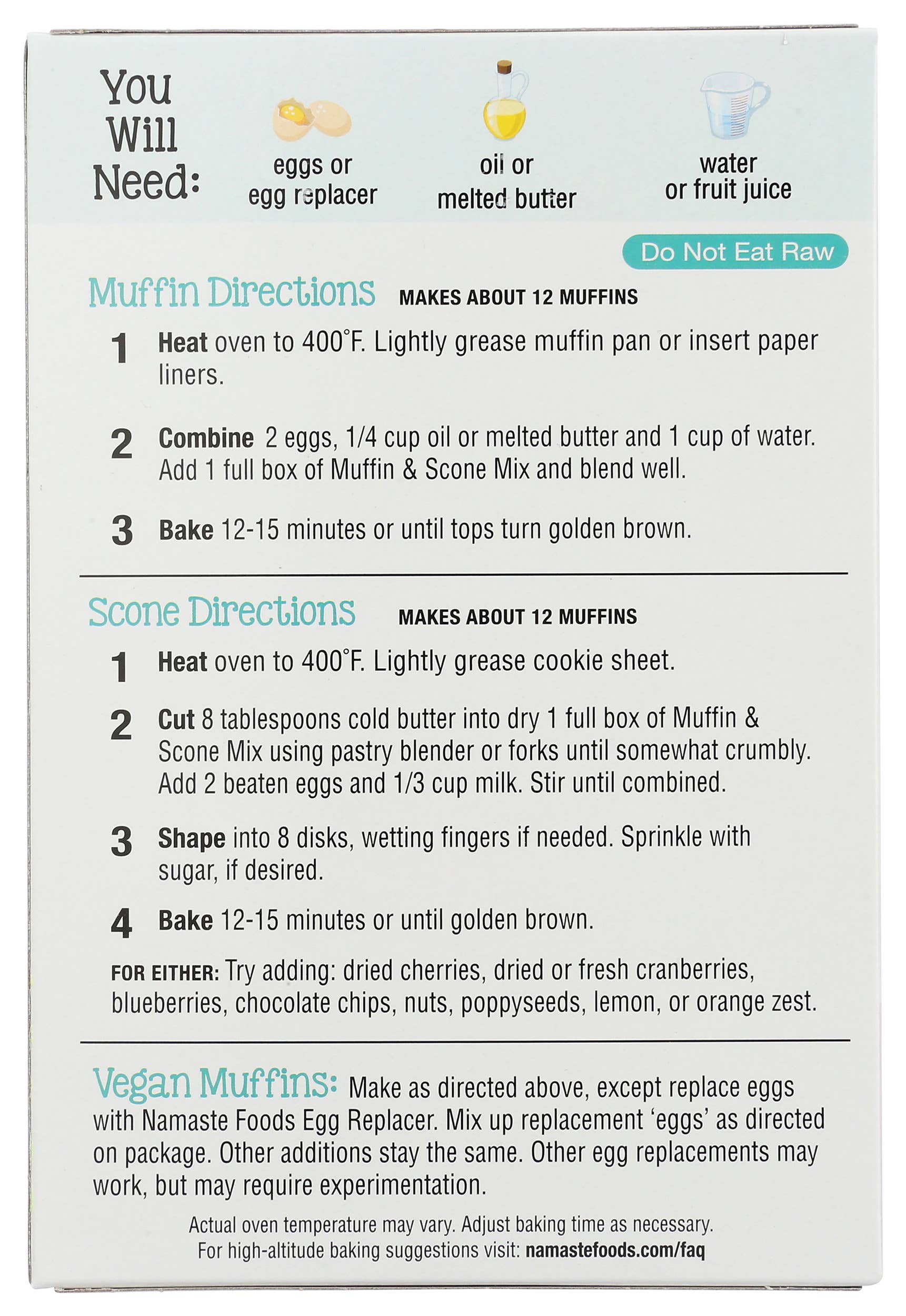 Namaste Foods - Wholesale Muffin Mix - Gluten Free Muffin & Scone Mix1