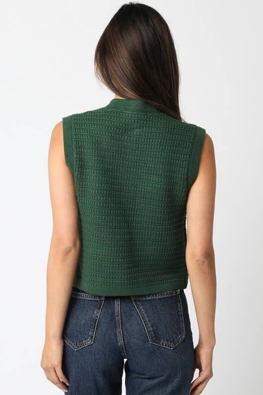 Olivaceous - Wholesale Knit Top - Women's - Selena Button Knit Top19