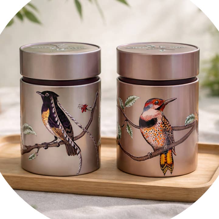 Metaldåse Fugle 150g for engroshandel hos Eigenart
