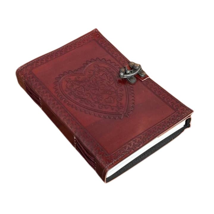 Heart Leather Journal Notebook Cover Grimoire Journal Diary for wholesale by Billion Brothers