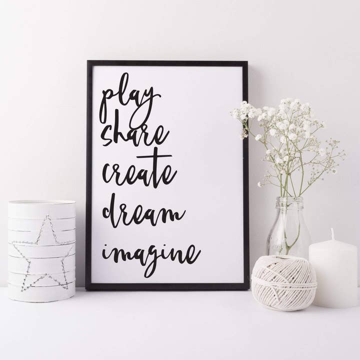 Imprimé inspirant pour enfants pour la vente par Word Up Creative