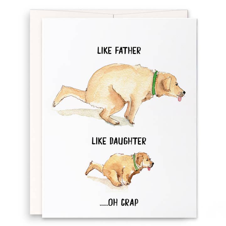 Liyana Studio - Wholesale Father's Day Card - Like Father Like Daughter - Funny Fathers Day Card