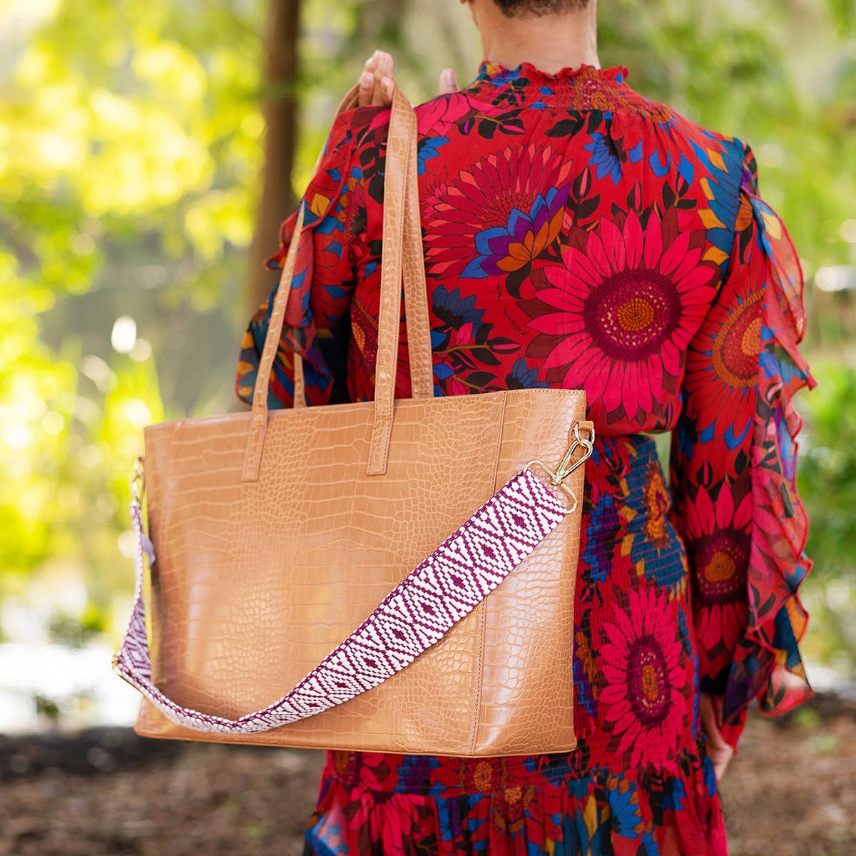 Viv&Lou - Wholesale Bag Strap - Women's - Berry Diamond Crossbody Strap2