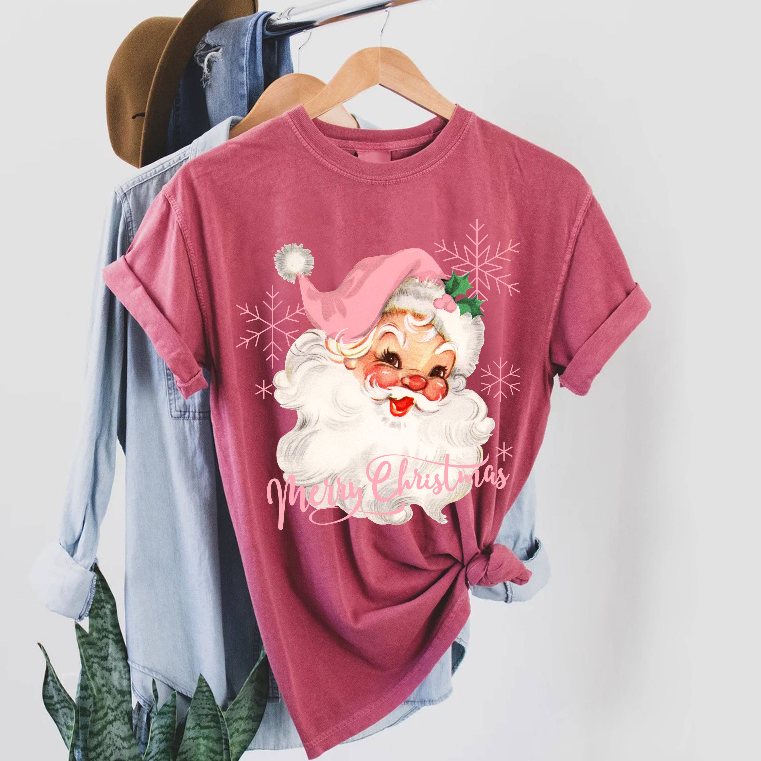 STARCHIS - Wholesale Screen Printed T-Shirt - Women's - SCT-Y4369 Vintage Santa Claus Graphic T-shirt4