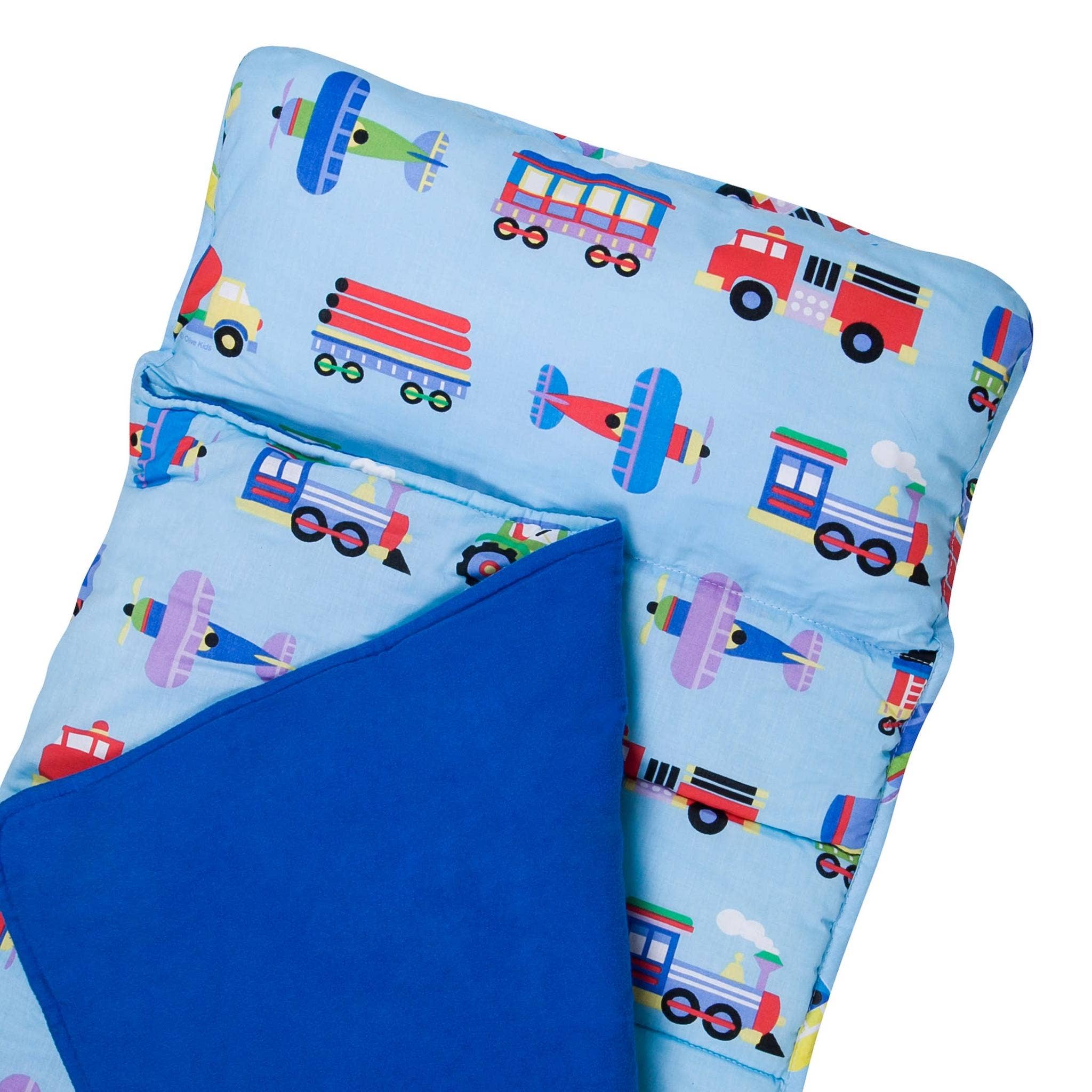 Wildkin - Wholesale Nap Mat - Kids & Baby - Trains Planes and Trucks Original Nap Mat - Blue3
