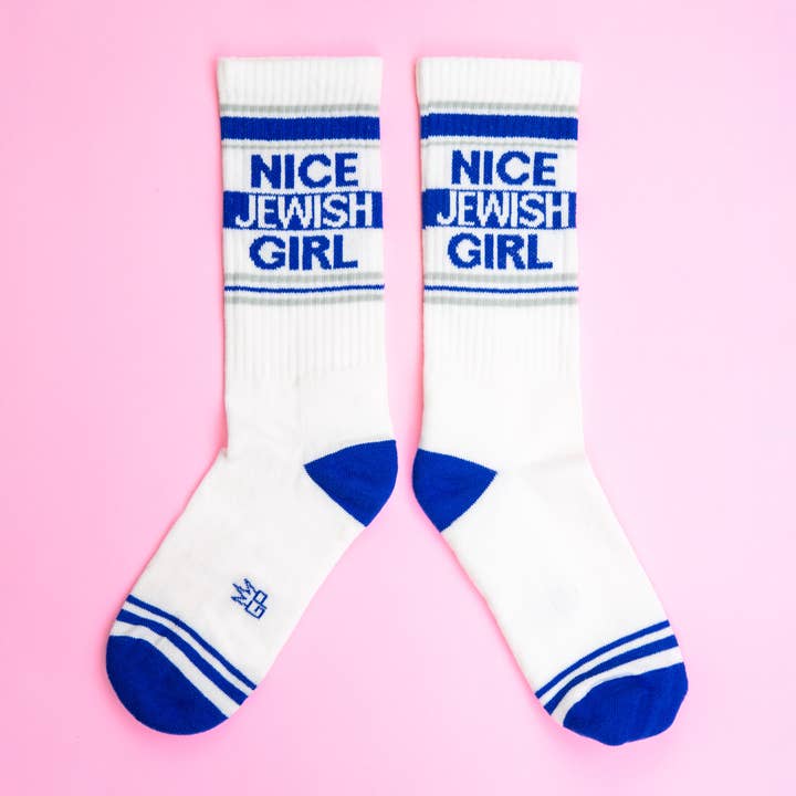 Gumball Poodle - Wholesale Socks - Unisex - Nice Jewish Girl Gym Crew Socks